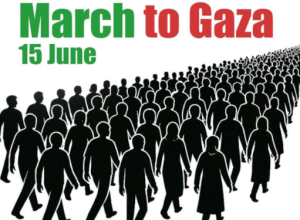 Marcia globale a Gaza: si parte dal Cairo il 13 giugno